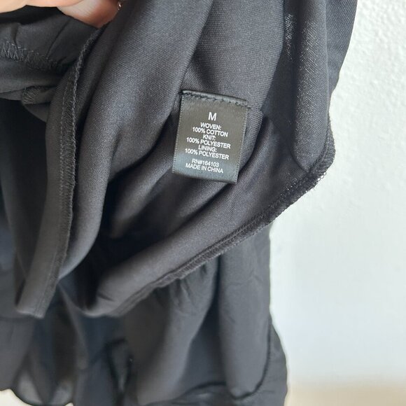 NWT Say What? Dress Black Midi Layered Tier Ruffle Sleeveless - Picture 12 of 12